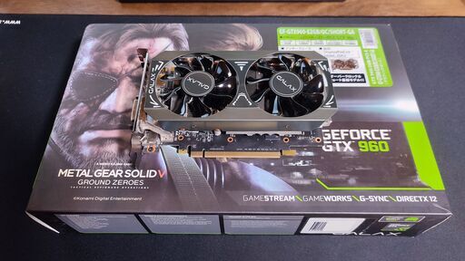 【グラフィックボード】GTX960 2GB ショート基板　中古（GALAX GEFORCE GTX 960 GAMER OC 2GB）