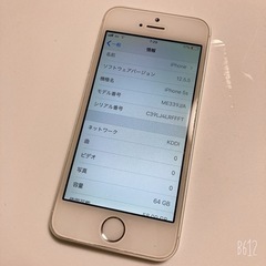 ♡iPhone5s 64G au♡シルバー♡iPod仕様にも