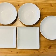 白色　お皿　５枚