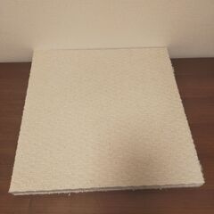 タイルカーペット（40×40,5枚）オフホワイト　床暖房対応