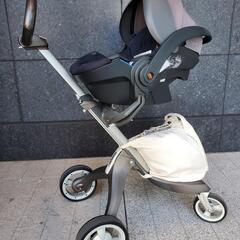 stokke ストッケ　エクスプローリーベビーカー　グレーメランジ Amazon.co.jp: ストッケ エクスプローリー ブラックフレーム グレー