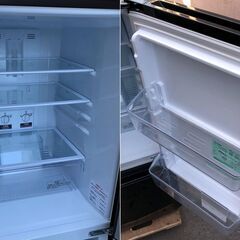 ⑭【税込み】三菱 146L 2ドア冷蔵庫 MR-P15D ブラック 19年製【PayPay