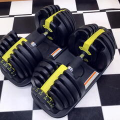 【岐阜 直接引取り限定】アジャスタブルダンベル 可変式ダンベル ダンベル ペアセット 24kg 筋トレ ホームジム 可変 プレート