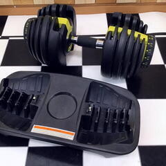 【岐阜 直接引取り限定】アジャスタブルダンベル 可変式ダンベル ダンベル ペアセット 24kg 筋トレ ホームジム 可変 プレート