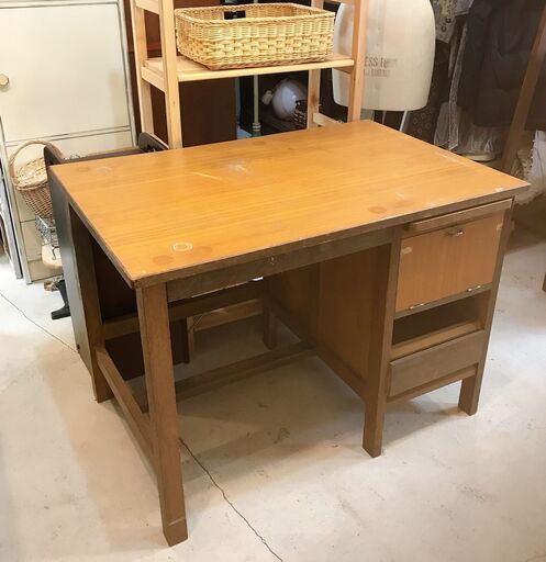 昭和レトロ ガリ版印刷 デスク】収納多数/活版印刷/昔の机 www