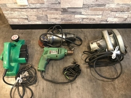 【中古】HITACHI お手軽!! 電動工具4点セット!!