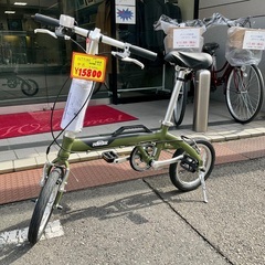 OUTRUNK 14インチ　折り畳み自転車　カーキ
