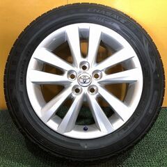 No.701　トヨタ 20系ウィッシュ純正ホイール 16インチ 5穴 PCD100　ダンロップ タイヤ 195/60R16　4本セット 