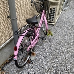 自転車　ピンク色