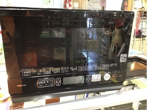 ●販売終了●オーブンレンジ　TOSHIBA   2018年製　 取説付　ブラック　中古品