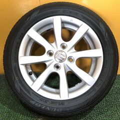 No.703　ダンロップ EC202　タイヤ 2019年製 155/65R14　スズキ純正ホイール 4穴 PCD100　4本セット