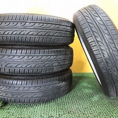 No.703　ダンロップ EC202　タイヤ 2019年製 155/65R14　スズキ純正ホイール 4穴 PCD100　4本セット