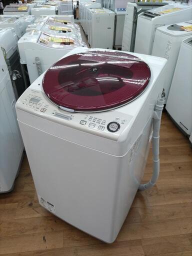 J094 ★6ヶ月保証★8/4.5K洗濯乾燥機  SHARP  ES-TX840-R  2015年製