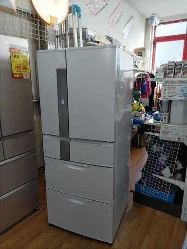 J268 ★6ヶ月保証★6D冷蔵庫★MITSUBISHI  MR-JX56LX-W  2014年製