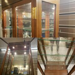 カリモク Domani ドマーニ モーガントン ガラスキャビネット 飾り棚ガラスケース 