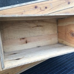 りんご箱(木製)  収納箱　リメイク