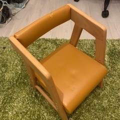 【ネット決済・配送可】子どもの椅子　木製