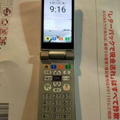 Softbank 505SH プラチナシルバー かんたん携帯9 ...