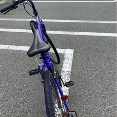 青のクロスバイクです