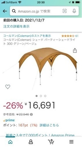 コールマンパーティシェード300