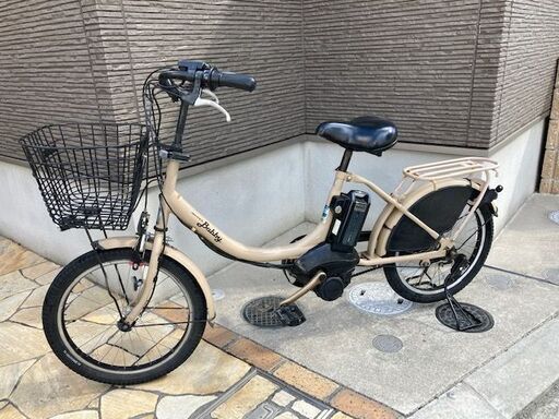 バッテリーほぼ新品！8.7AhYAMAHA　ヤマハ　パスバビー　 電動自転車　子供乗せ　3人乗り　20インチ 　var3