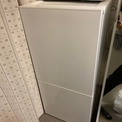 ２ドア冷蔵庫（110L右開き）ホワイト  2019年モデル ツイ...