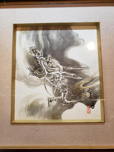 登り龍 水墨画