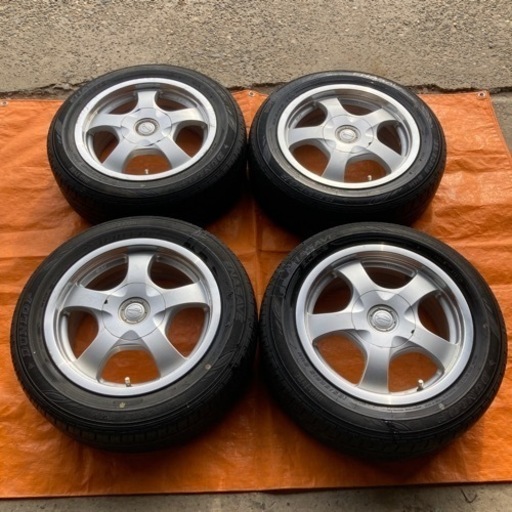 185/60R15 6分山ラジアルタイヤ&アルミセットの画像