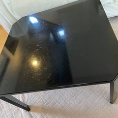 ニトリ　折りたたみテーブル　ブラック