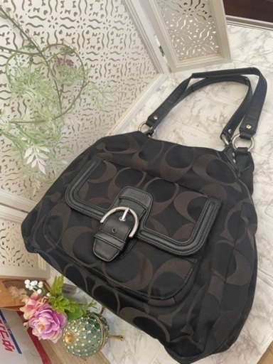 新品未使用　coach  黒　大量　大きめサイズ