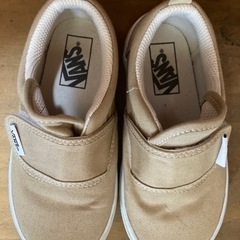 VANS 18cm キッズ スニーカー ベージュ