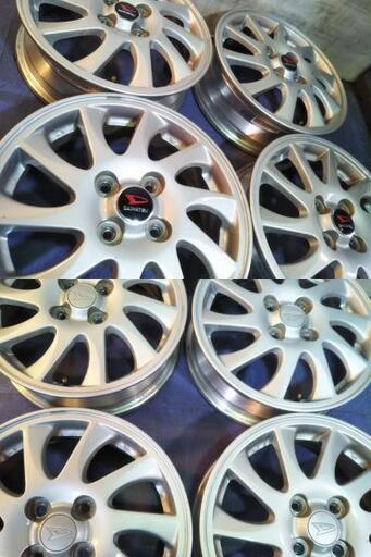 15インチ ダイハツ純正ホイールセットムーヴミラタントコペンハイゼットなど