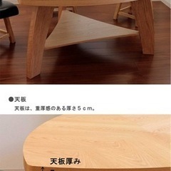 おにぎり型三角テーブル