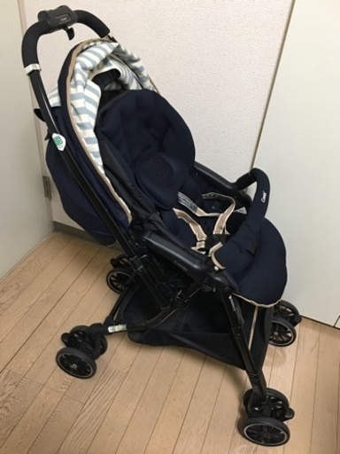 コンビ  スゴカル4キャス plusエッグショック  ストライプネイビー