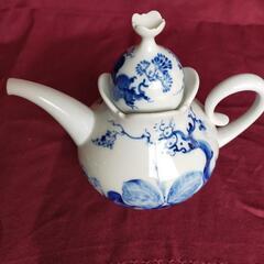 Ｍｅissen.マイセン、ブルーオーキッド、カップ&ソーサー2客、ティーポット、クリーマー、セット