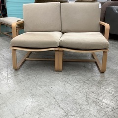 家具ならトレファク吉川店！！ 無印良品 2人掛けソファー グレー シミ有 布