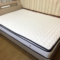 送料無料】ダブルサイズベッド マットレスセット