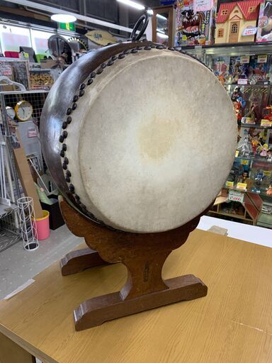 ミニ和太鼓 台座・バチ付き 慶事 練習用 インテリア 縁起物 - メルカリ 