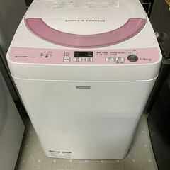 ★来店限定★　□シャープ　5.5kg全自動洗濯機　ES-G55R...