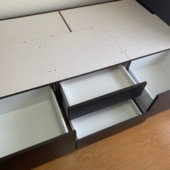 ニトリ シングルベッドフレーム ジオチェスト40JMBR