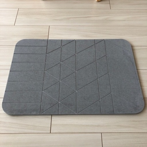 【unico】珪藻土マット　40×60 チャコールグレー