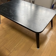 折りたたみテーブル ブラック