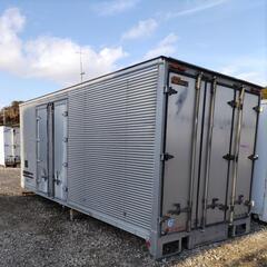 匝瑳市八日市場】No.AM-57 左右に観音扉付き アルミコンテナ 鍵穴付き