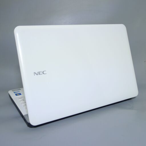 大容量HDD-750GB Wi-Fi有 中古美品 ノートパソコン 15.6型 NEC PC-LS150FS6W ホワイト Pentium 4GB DVDマルチ 無線 Windows10 Office