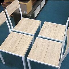 札幌 4人掛けダイニングセット フレンチカントリー風 幅110×奥行70×高