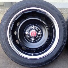 ★ハスラーに似合うと思いますが如何でしょう？デイトナのメッキトリムリングとセンターキャップ付きタイヤ＆ホイール