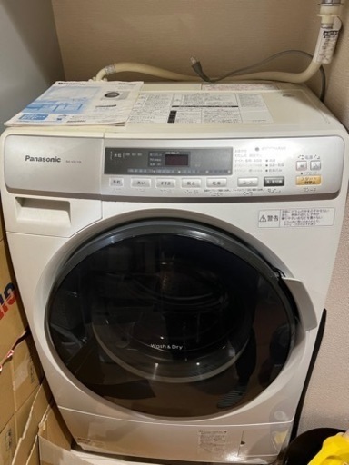 【2/23迄　\u0026 ご自身での引取り限定】ドラム式洗濯乾燥機(パナソニック　NA-VD110L)