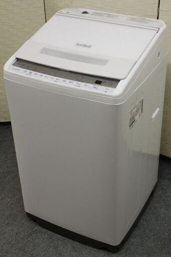 日立 BW-V70F W  全自動洗濯機 ビートウォッシュ 7kg ホワイト おしゃれ着コース 2021年製 HITACHI  中古家電 店頭引取歓迎 R5212)