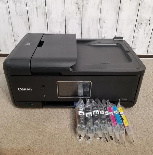お取引中です❗canon TR8530 PIXSファックスプリンター複合機A4対応 互換インク8本付き\n