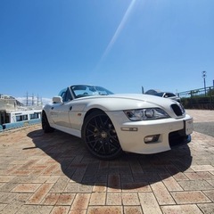 BMW オープンカーZ3 ホワイト車検8月まで